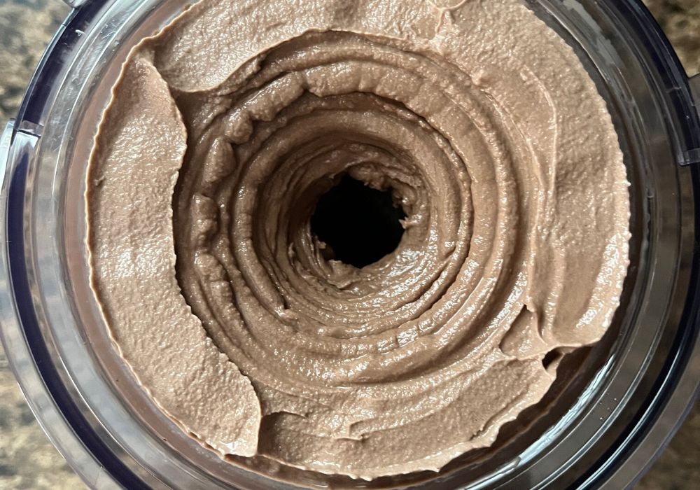 chocolate milk ice cream made in the ninja creami